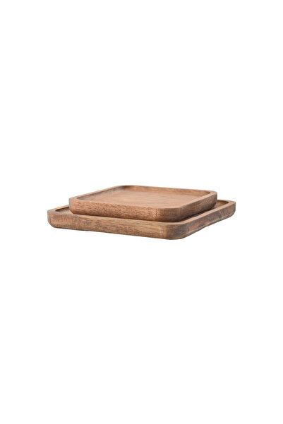 Estia Home Art Estia Δίσκος Σερβιρίσματος Allure Τετράγωνοι Σετ 2 Τεμ.