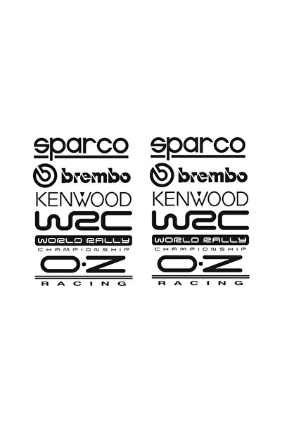 Amo-Stickers Set 2 Stickere Auto Sponsori 40cm Argintiu