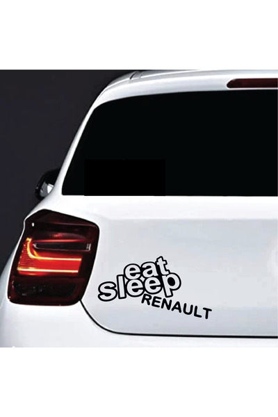 Amo-Stickers Стикер Яж Спи Рено 30см Бял