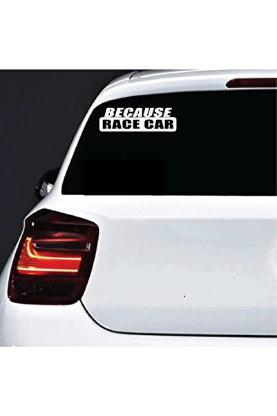 Amo-Stickers Стикер за кола  "Заради състезателна кола " 30см Тъмно сив
