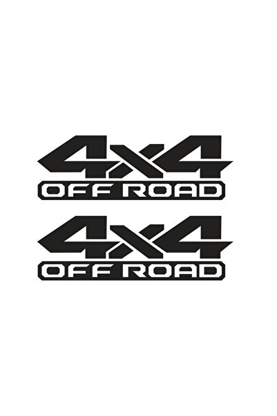 Amo-Stickers Офроуд 4×4 стикер, комплект за горна и долна част, 50см, бял