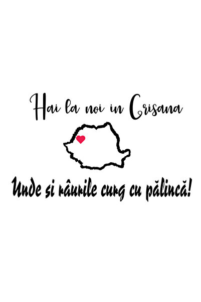 Amo-Stickers Стикер за кола Hai in Crisana 3 Тъмно сив