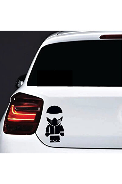 Amo-Stickers Стикер за кола Stig2 30см Бял