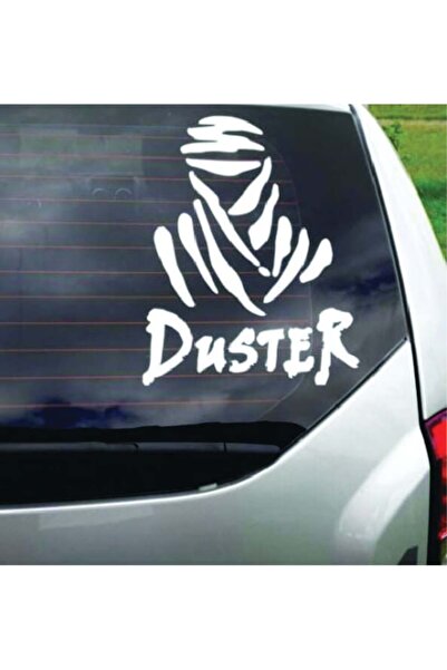Amo-Stickers Sticker Auto Duster Dakar 25cm Alb