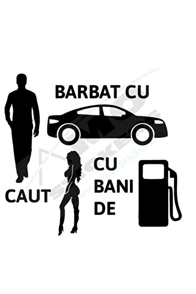 Amo-Stickers Αυτοκόλλητο αυτοκινήτου: Άνδρας με αυτοκίνητο, ψάχνει κόκκινο 25...