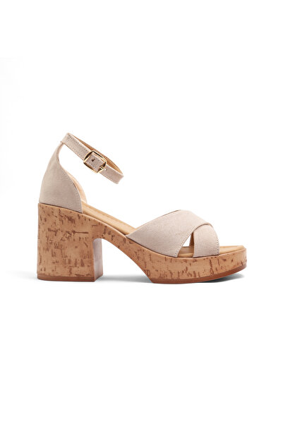 Mamito Ayakkabı Frm 707 Cross-Strapped Wedge Heeled Sandals
