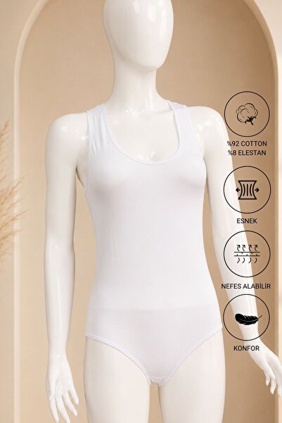 Altınay Women's Thick Strap Sports Bodysuit & Body