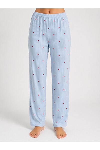 Altınay Women's Soft and Flexible Fabric Single Pajama Bottoms 95% Cotton 5% ...
