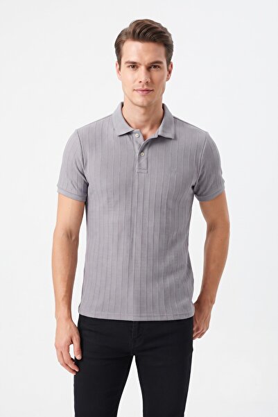KAMER Men's Polo Collar Short Sleeve T-Shirt Regular Fit 2620 Bgl-St05607