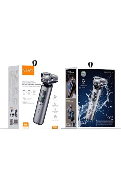Vidvie Multifunctional Metal Electric Shaver [Type C] [Gray]