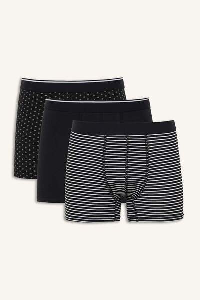 DeFacto Regular Fit Striped 3-Piece Boxer H9428Ax26Au