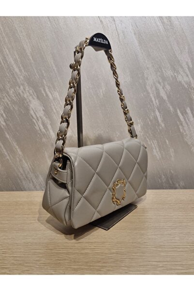 seyyah Stylish Women's Chain Detailed Quilted Double Strap Shoulder and Cross...