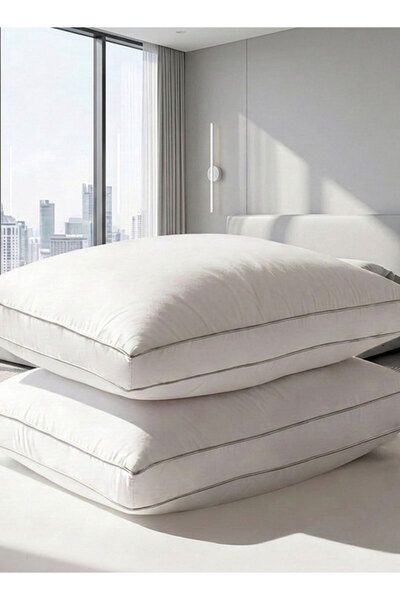 Medical Sleep 2 Pieces Bed Pillow with Double Silver Line 100% Cotton - 1600 ...
