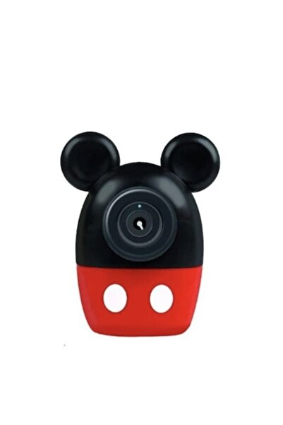 MASHASHOP Aparat foto de jucărie în formă de Mickey, bule de săpun, roșu, 18 cm