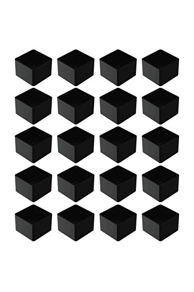 Adem Koç 40x40 mm Dışa Geçme Sert Plastik Sandalye Ayak Pabucu - Plastik Dışa...