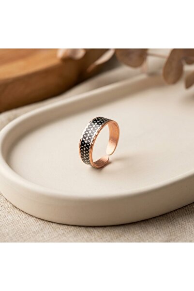 Erol Bakır New Series 768 Bijouterie Ring 100% Handmade Copper