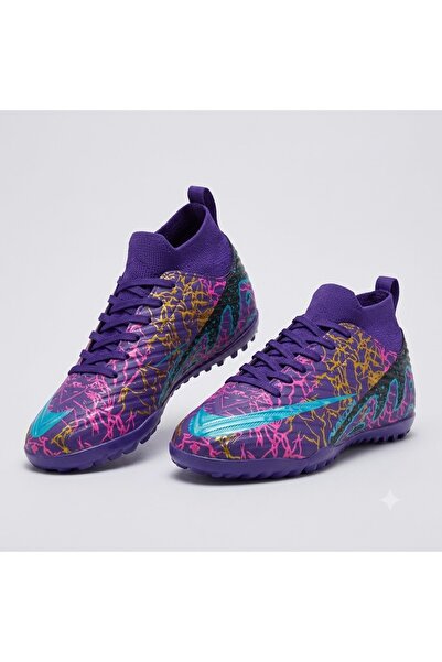 KİNDEP (Laliga) (28-32) Sock-Style Carpet Field Shoes Purple