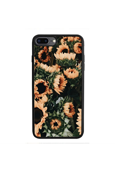 Other Apple iPhone 7 Plus Sunflowers Black Glossy Θήκη