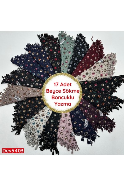 Beycetekstil ZO-061 17 Adet Beyce Sökme Boncuklu Yazma