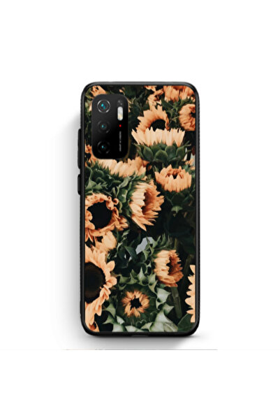 Other Xiaomi Poco M3 Pro Sunflowers Black Glossy Θήκη