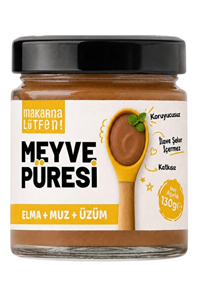 Makarna Lütfen Meyve Püresi (Muz-Elma-Üzüm) - 130 g