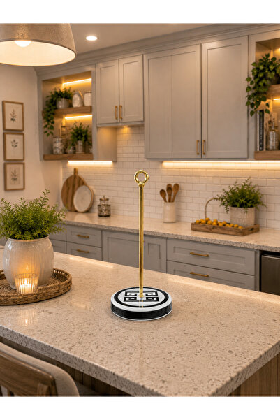 Bibo Home Kağıt Havluluk Versa Desen Siyah Halka Gold