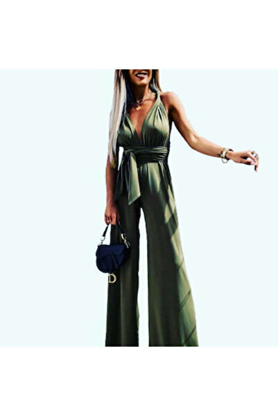 Woman's Fashion Γυναικεία Ολόσωμη Φόρμα Πράσινη