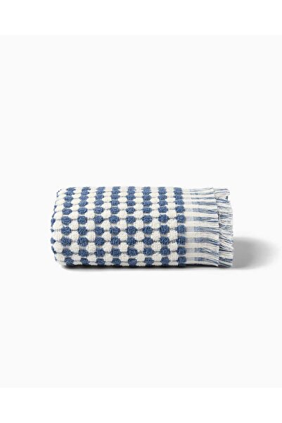 ØYRE HOME OYRE HOME منشفة يد جاكار بنقاط دائرية 80x40 سم 550 جرام/م2 100% قطن...