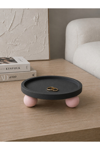 bi ondan bi bundan Bobb Orbis Handmade Concrete Decorative Stand for Jewelry,...
