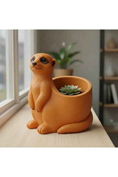 OEM Ghiveci Decorativ Suport Plante Design Suricata Imprimat 3D