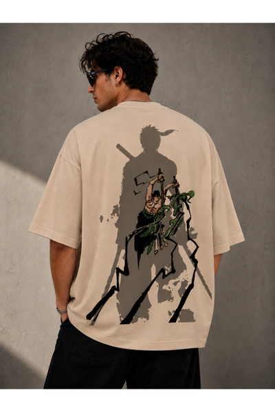 Nulivez One Piece Zoro Printed Oversize Unisex T-Shirt – Minimal Front Print ...