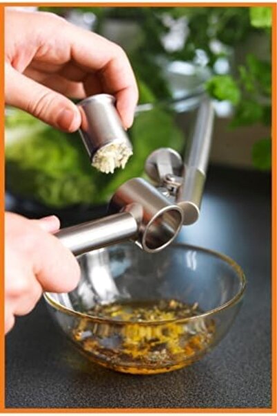 Yıldızan Pazaralanı Store Premium Koncıs Stainless Steel Garlic Crusher - Lux...
