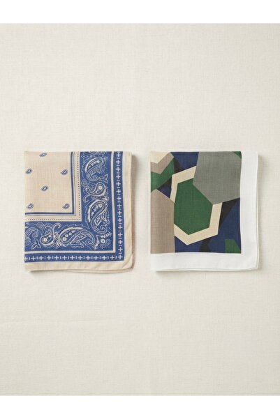 nazipek Premium Scarf Set of 2 Soft Fabric Bandana 50X50 Summer Style