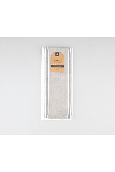 Home Collection Harbor Stripe Kitchen Towel, Grey