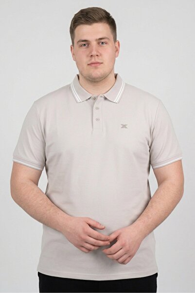 RBX Men Sportswear Fit Short Sleeve Outdoor Polo Shirt, Light Grey