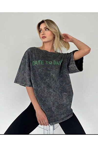 JANTIL MODA Retro Washed Cotton Unisex Oversize Comfortable Fit T-Shirt 🌑