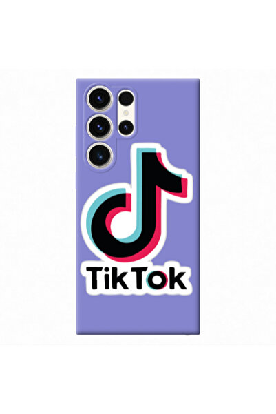 Other Samsung S23 Ultra Tik Tok Purple Colored Silicone TPU Θήκη