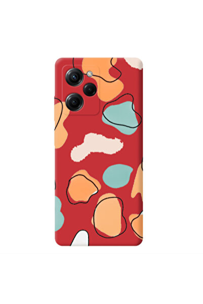 Other Xiaomi Poco X5 Pro Colorful spots Red Colored Silicone TPU Θήκη