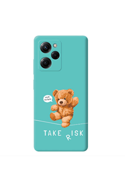 Other Xiaomi Poco X5 Pro Take risk Turquoise Colored Silicone TPU Θήκη