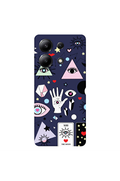 Other Xiaomi Redmi Note 13 4G Pyramid eyes Dark blue Colored Silicone TPU Θήκη