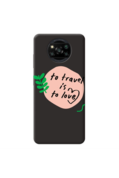 Other Xiaomi Poco X3 /X3 Pro To Travel is to Love Black Colored Silicone TPU ...