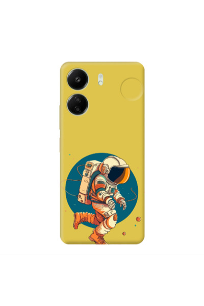Other Xiaomi Redmi 13C Run Space Yellow Colored Silicone TPU Θήκη