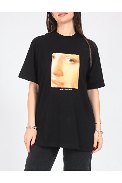 Evendi Tricou Oversize, Negru