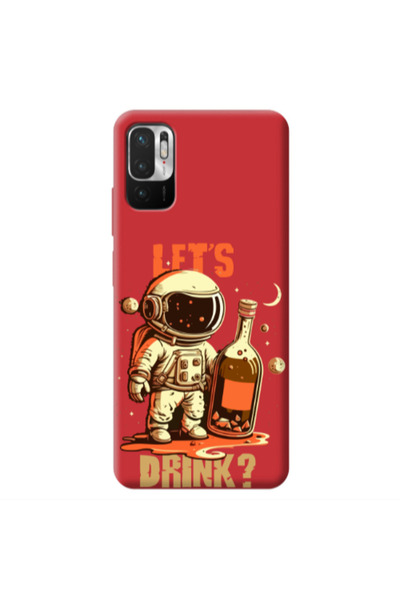 Other Xiaomi Redmi Note 10 Pro 5G Lets drink Red Colored Silicone TPU Θήκη