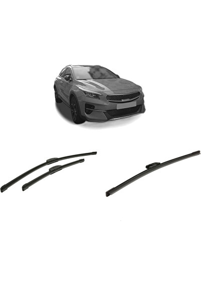 Bosch Σετ 3 υαλοκαθαριστήρων για KIA XCEED (CD) από το 2019-2024, για μπροστι...