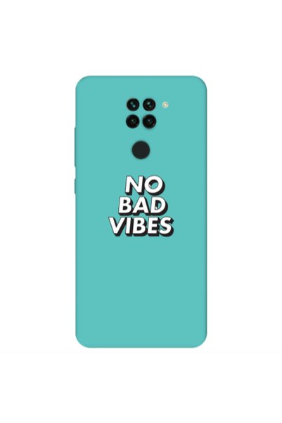 Other Xiaomi Redmi Note 9 No bad vibes Turquoise Colored Silicone TPU Θήκη