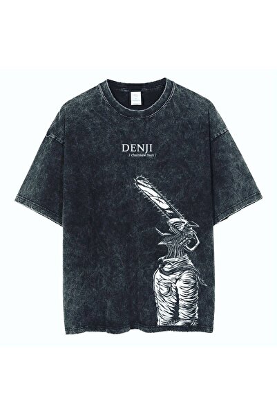 JANTIL MODA Vintage Washed Unisex Oversize Graphic Printed T-Shirt ⚡