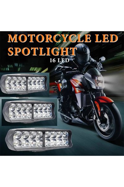 OEM LED Κεντρικό Προβολάκι Μοτοσυκλέτας με 16 LED Supreme Power Light- 2400LM...