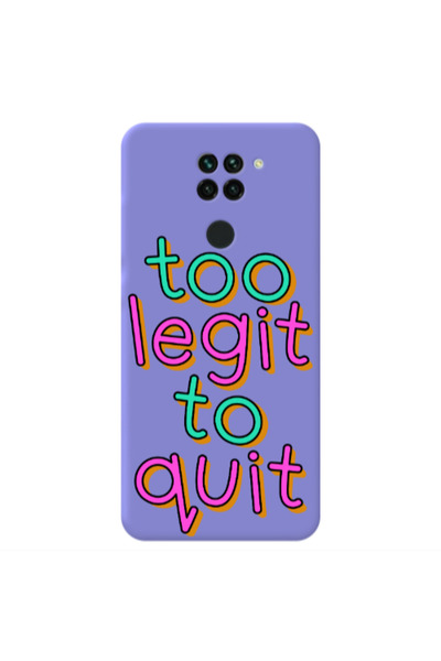 Other Xiaomi Redmi Note 9 Too Legit To Quit Purple Colored Silicone TPU Θήκη