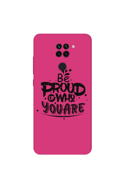 Other Xiaomi Redmi Note 9 Be proud of who you are Fuchsia Colored Silicone TP...